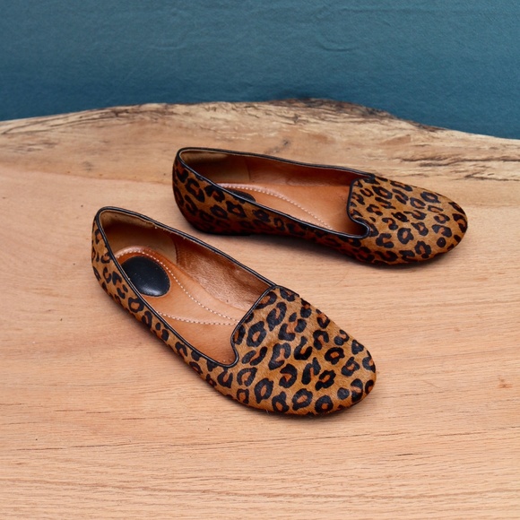 clarks leopard flats